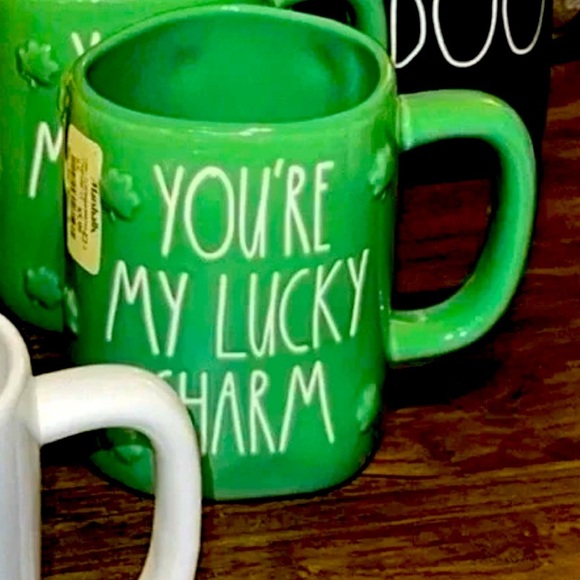 NWT Rae Dunn “You’re My Lucky Charm” 3D Green Coffee/Tea Mug/Cup St. Patty’s Day - Picture 1 of 3